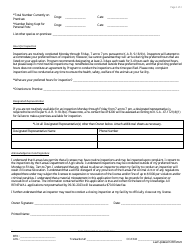Application for Kansas Temporary Closing Permit - Kansas, Page 2