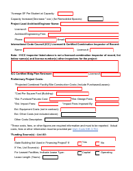 Form SP-4A Preliminary Information on Proposed School Facilities Construction - Utah, Page 2