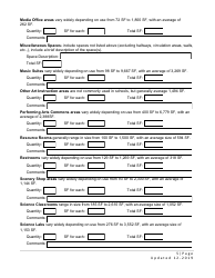 Form SP-5 Right Sizing High School Educational Facilities Form - Utah, Page 5