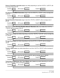 Form SP-5 Right Sizing High School Educational Facilities Form - Utah, Page 6