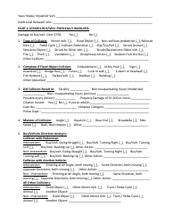 Appendix 15 Uniform School Bus/Vehicle Collision Report Form - School Bus/Vehicle Operations - Utah, Page 2