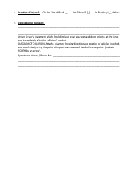 Appendix 15 Uniform School Bus/Vehicle Collision Report Form - School Bus/Vehicle Operations - Utah, Page 4