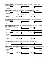 Form SP-5 Right Sizing Elementary School Educational Facilities Form - Utah, Page 3