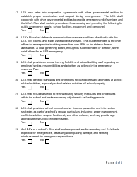 Lea Emergency Compliance and Assurance Form - Utah, Page 4