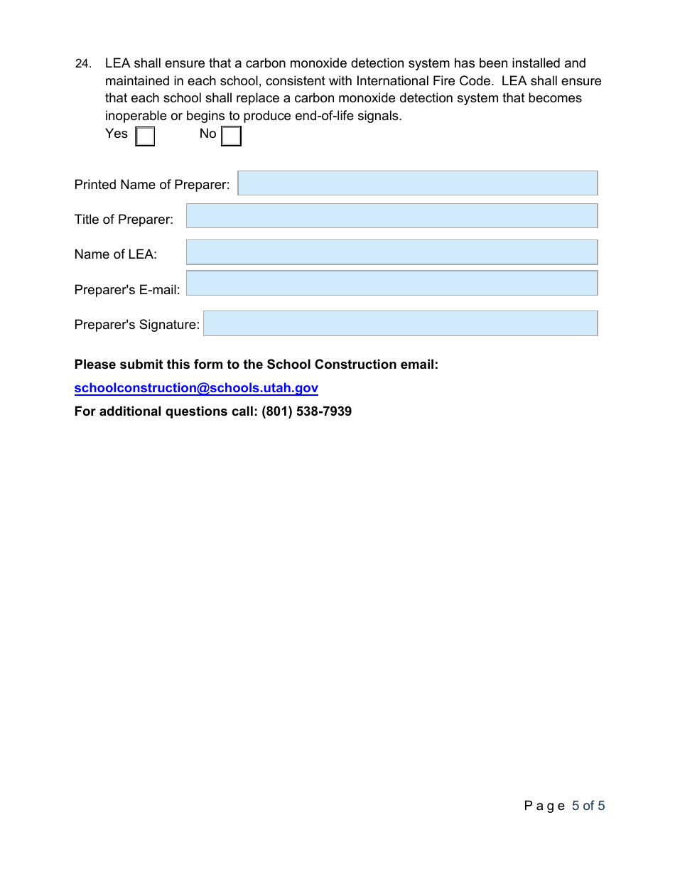 Utah Lea Emergency Compliance and Assurance Form - Fill Out, Sign ...