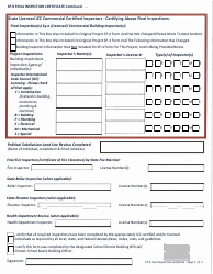 Form SP-9 Final Inspection Certificate - Utah, Page 2