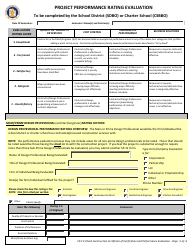 Form SP-11 School Construction Building Certifcate of Verification and Performance Evaluation (Closeout) Form - Utah, Page 3