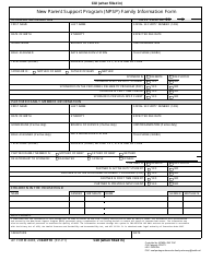 Document preview: AF Form 4403 New Parent Support Program (Npsp) Family Information Form