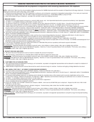DAF Form 4388 Inbound Transportaton Protective Service Materiel Worksheet, Page 2
