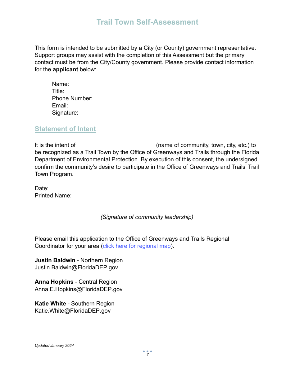 Trail Town Self-assessment - Florida, Page 7