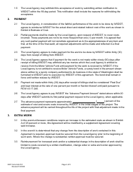 DOT Form 224-701 Local Agency Preliminary Engineering Participating Agreement - Work by Wsdot - Actual Cost - Washington, Page 2