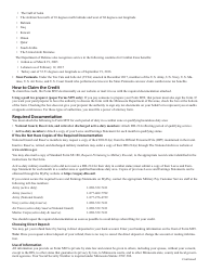 Form M99 Credit for Military Service in a Combat Zone - Minnesota, Page 3