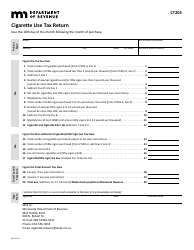 Document preview: Form CT203 Cigarette Use Tax Return (Periods After Jan. 1, 2024) - Minnesota