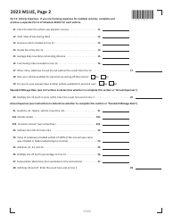 Schedule M1UE Unreimbursed Employee Business Expenses - Minnesota, Page 2