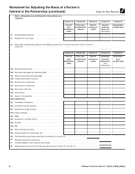 Instructions for IRS Form 1065 Schedule K-1 Partner&#039;s Share of Income, Deductions, Credits, Etc. (For Partner&#039;s Use Only), Page 8