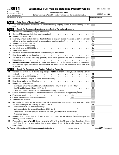 IRS Form 8911  Printable Pdf