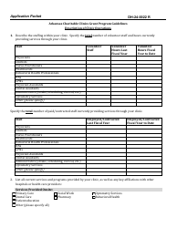 Form DH-24-0022 R Notice of Funds Availability Application Packet - Charitable Clinics - Arkansas, Page 10