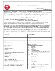 Document preview: RC Form 200 Radiation Machine Facility Registration - Arkansas