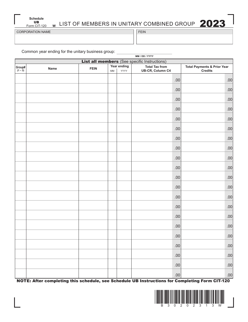 Form CIT-120 West Virginia Corporation Net Income Tax Return - West Virginia, Page 13