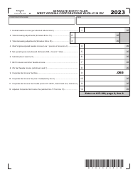 Form CIT-120 West Virginia Corporation Net Income Tax Return - West Virginia, Page 3