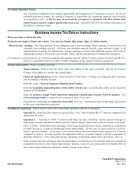 Instructions for Form BI-471 Vermont Business Income Tax Return for Partnerships, Subchapter S Corporations, and Llcs - Vermont, Page 7