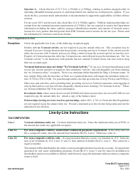 Instructions for Form BI-471 Vermont Business Income Tax Return for Partnerships, Subchapter S Corporations, and Llcs - Vermont, Page 8