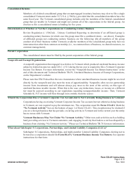 Instructions for Form CO-411 Vermont Corporate Income Tax Return - Vermont, Page 4