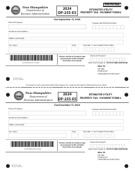 Form DP-255-ES Estimated Utility Property Tax - New Hampshire, Page 3
