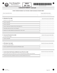 Form DP-160 Schedule of Credits - New Hampshire, Page 4