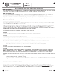 Form DP-132 Net Operating Loss (Nol) Deduction - New Hampshire, Page 2