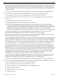 Instructions for USCIS Form I-881 Application for Suspension of Deportation or Special Rule Cancellation of Removal, Page 2