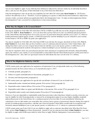 Instructions for USCIS Form I-881 Application for Suspension of Deportation or Special Rule Cancellation of Removal, Page 3