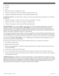 Instructions for USCIS Form I-881 Application for Suspension of Deportation or Special Rule Cancellation of Removal, Page 7