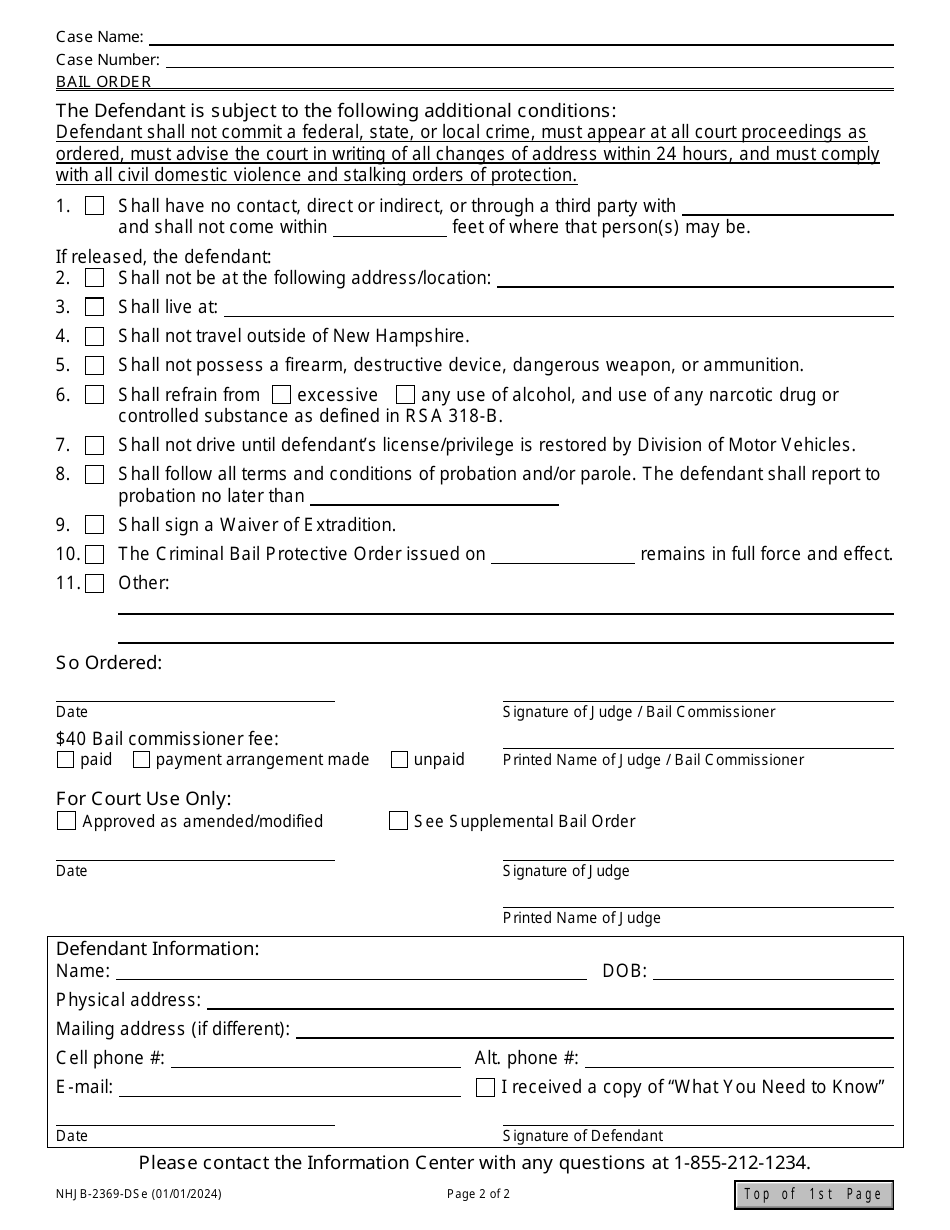 Form NHJB-2369-DSE - Fill Out, Sign Online and Download Fillable PDF ...