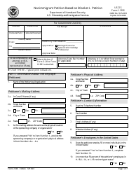 Document preview: USCIS Form I-129S Nonimmigrant Petition Based on Blanket L Petition