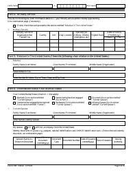 USCIS Form I-590 Registration for Classification as Refugee, Page 3