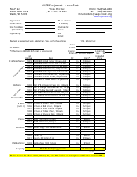 Document preview: Nasp Equipment - Arrow Parts - Pennsylvania, 2024