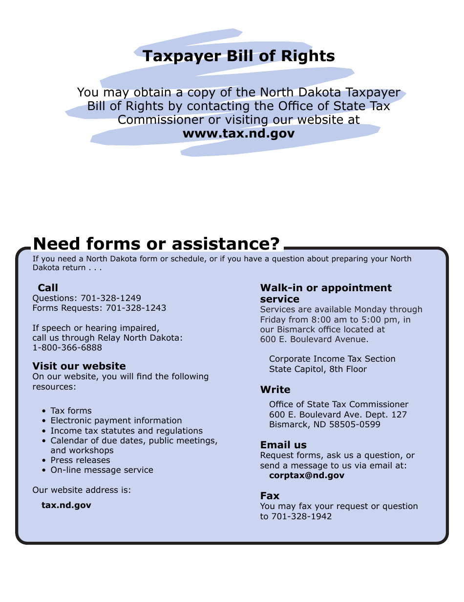 Instructions for Form 40, SFN28740 Corporation Income Tax Return - North Dakota, Page 15