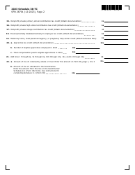 Form SFN28701 Schedule 38-TC Tax Credits - North Dakota, Page 2