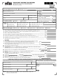 Document preview: Form 38 (SFN28707) Fiduciary Income Tax Return - North Dakota