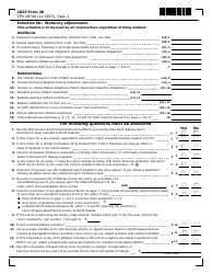 Form 40 (SFN28740) Corporation Income Tax Return - North Dakota, Page 2