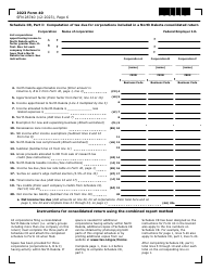 Form 40 (SFN28740) Corporation Income Tax Return - North Dakota, Page 6