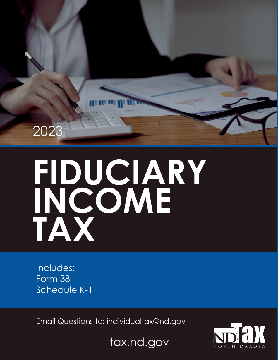 Instructions for Form 38, SFN28707 Fiduciary Income Tax Return - North Dakota, Page 1