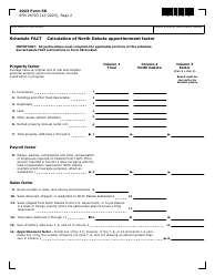 Form 58 (SFN28703) Partnership Income Tax Return - North Dakota, Page 2