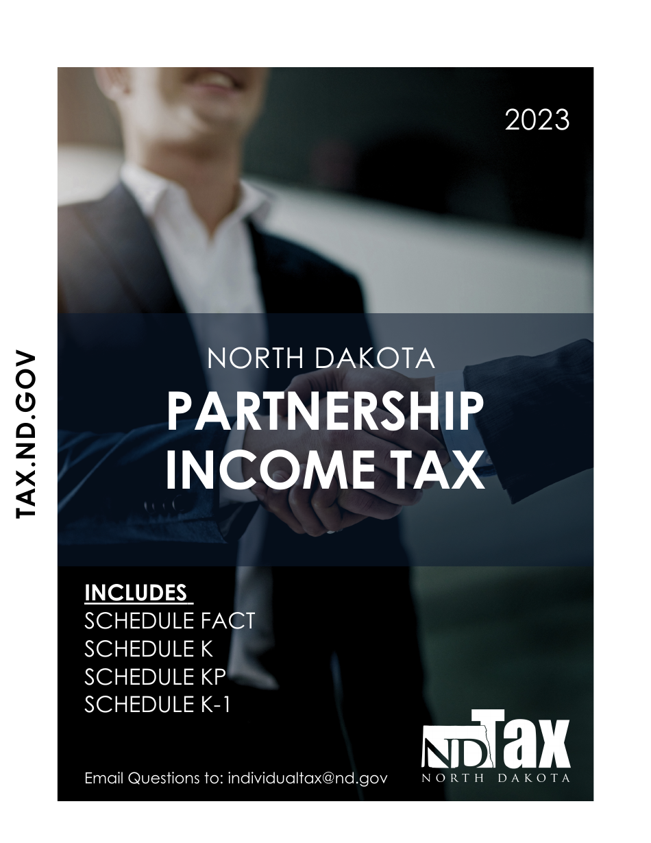 Instructions for Form 58, SFN28703 Partnership Income Tax Return - North Dakota, Page 1