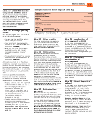 Instructions for Form ND-EZ, ND-1, SFN28745, SFN28702 - North Dakota, Page 17