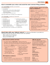 Instructions for Form ND-EZ, ND-1, SFN28745, SFN28702 - North Dakota, Page 31