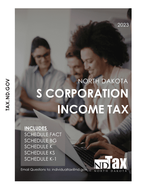 Instructions for Form 60, SFN28717 S Corporation Income Tax Return - North Dakota, 2023