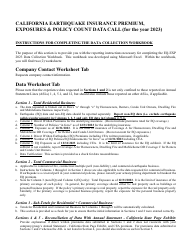 California earthquake insurance policy