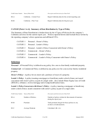 Instructions for California Title Insurance Statistical Plan and Income Statement Report - California, Page 13
